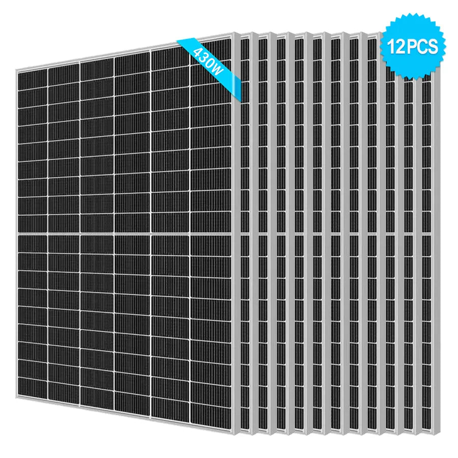 Resun 430W Mono Half-Cut Bifacial Solar Panel | 5.16-15.5kW PV