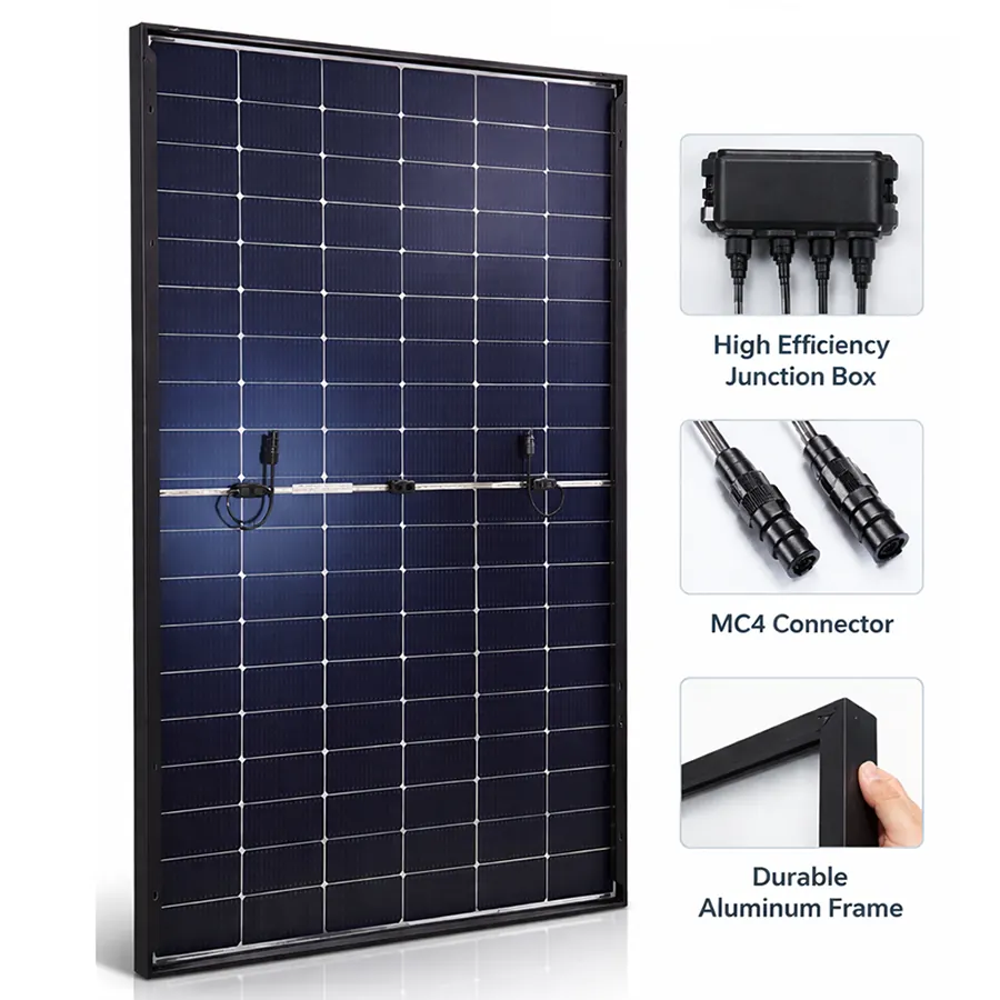 Resun Solar Resun 430W Mono Half-Cut Bifacial Solar Panel | 5.16-15.5kW PV ...