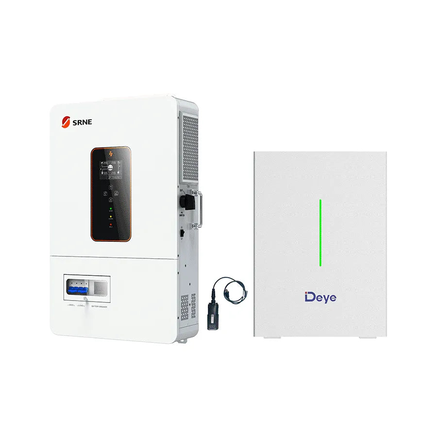 SRNE 10kW Inverter with Deye RW-F10.2 — Off-Grid Bundle (10/20/30kWh)