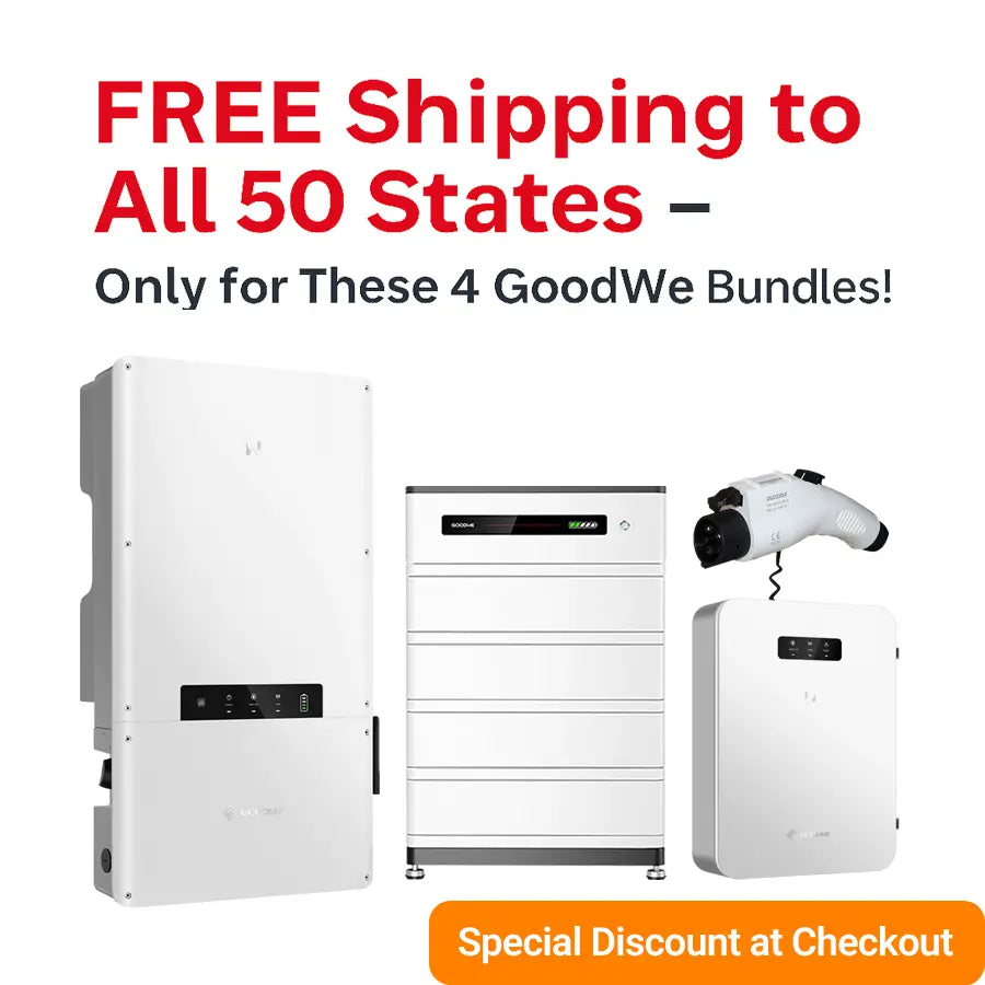 GoodWe ES-US 11.4kW Inverter With ABD + EV Charger + 12.8-38.4kWh Battery (APsmart RSD)
