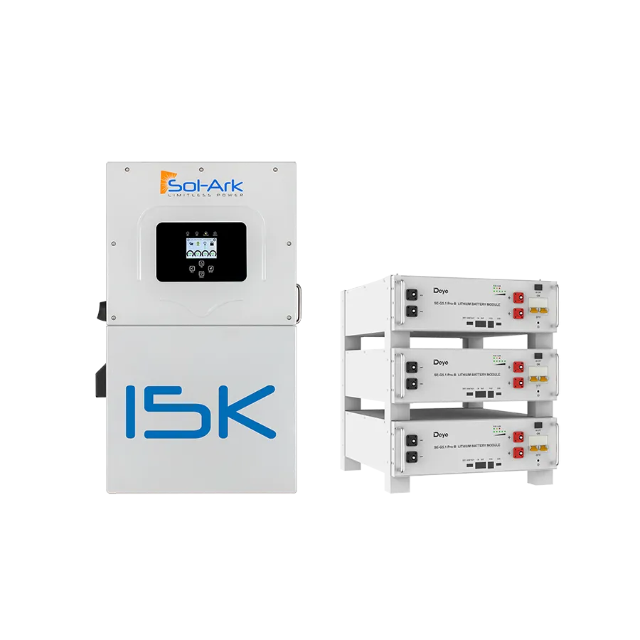 Sol-Ark 15kW Inverter with Deye SE-G5.1 Pro-B Battery Pack — UL 9540 Closed-Loop Bundle (15/20/40kWh)