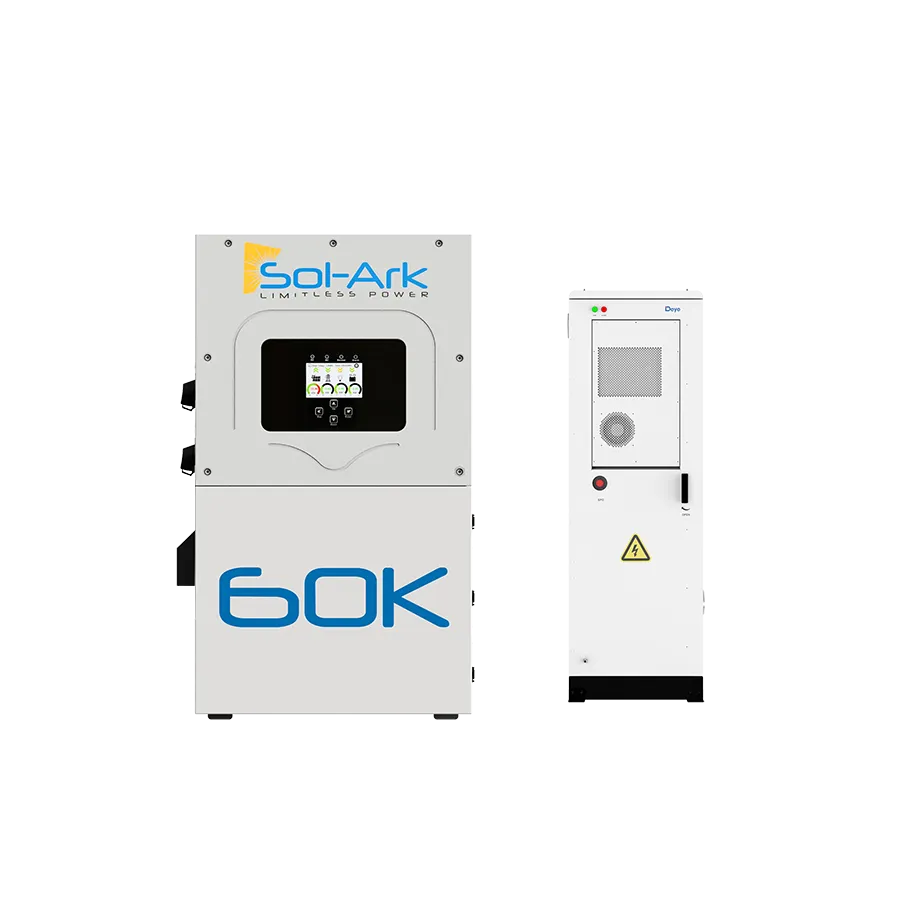 Sol-Ark 60kW Inverter with Deye GE-FL60/GE-FH60 Cabinet — UL 9540 Closed-Loop Bundle (60/120/180/240/300/360kWh)