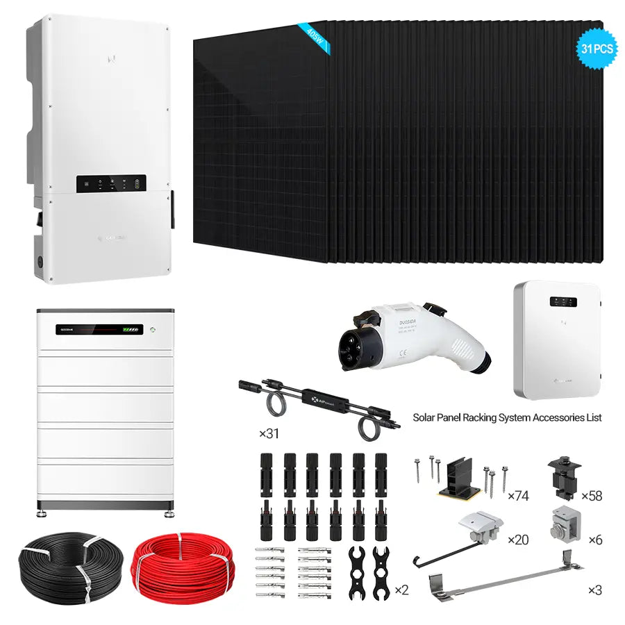 GoodWe ES-US 11.4kW Hybrid Bundle | 12.6kW PV + 12.8-38.4kWh Battery