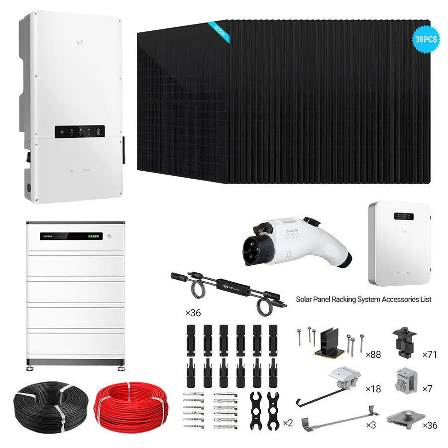 GoodWe ES-US 11.4kW Hybrid Bundle | 14.6kW PV + 12.8-38.4kWh Battery