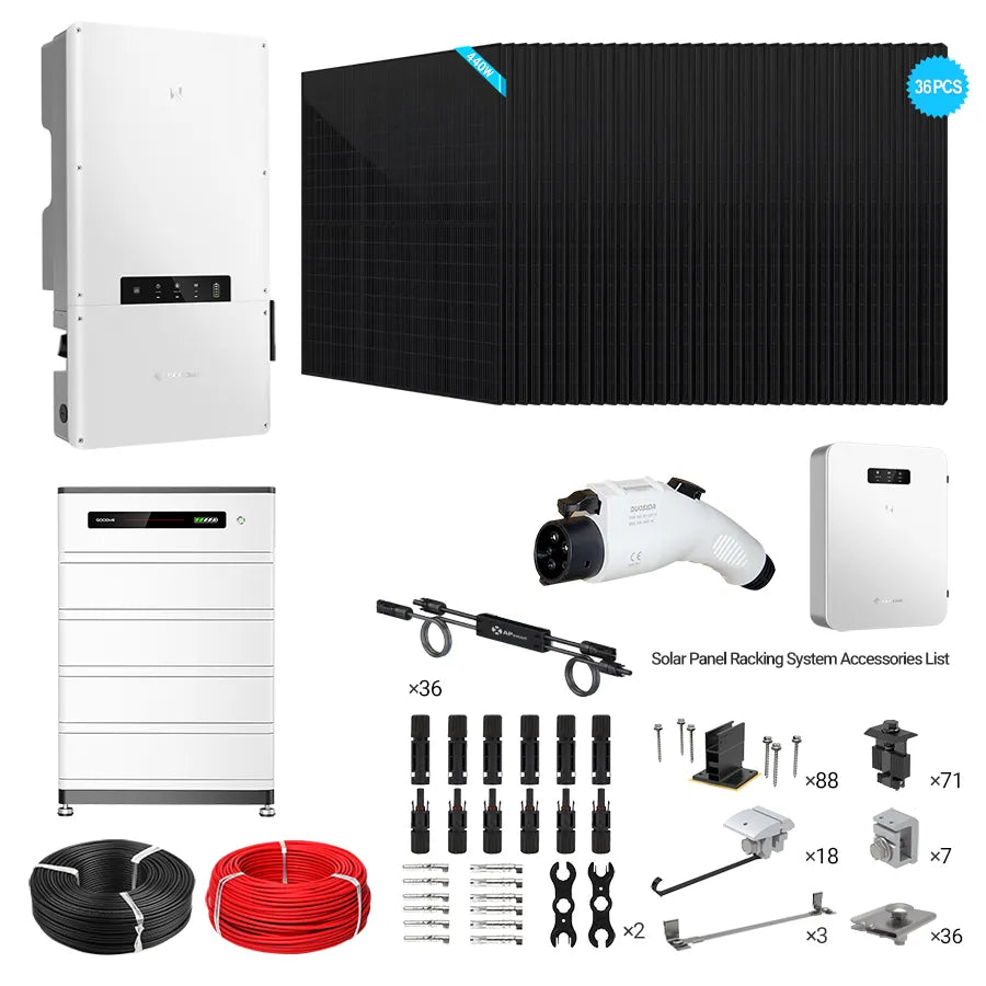 GoodWe ES-US 11.4kW Hybrid Bundle | 15.8kW PV + 12.8-38.4kWh Battery