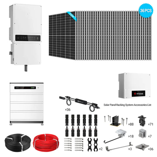 GoodWe A-ES 9.6kW Hybrid Bundle | 15.5kW PV + 9.6-38.4kWh Battery