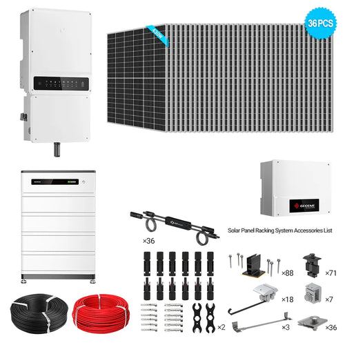 GoodWe A-ES 9.6kW Hybrid Bundle | 15.5kW PV + 9.6-38.4kWh Battery