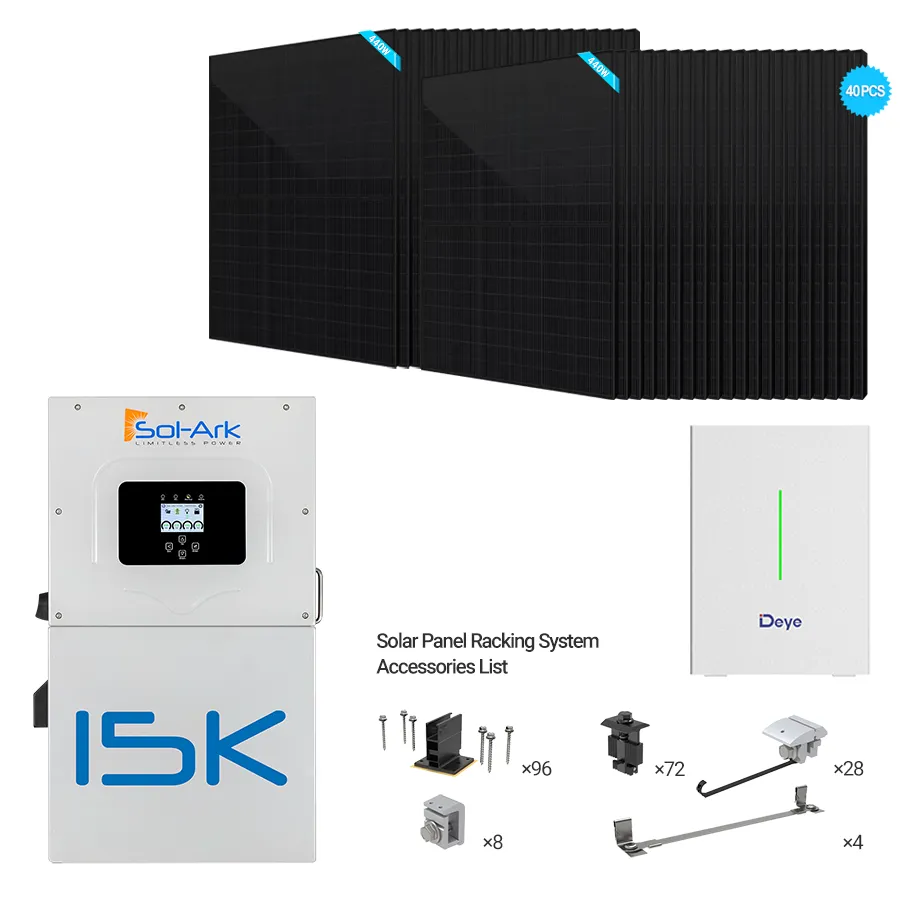 Sol-Ark 15kW Hybrid Bundle | 17.6kW PV + 15-30kWh Battery
