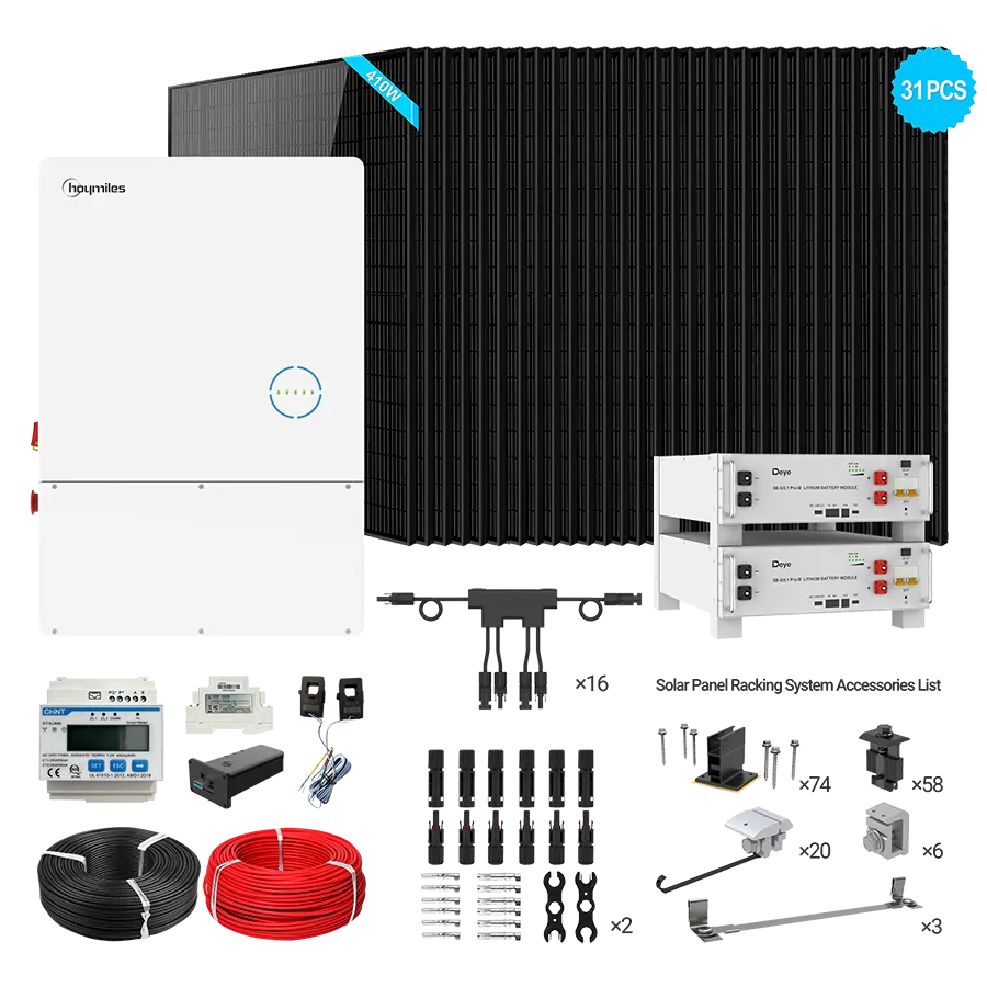Hoymiles 11.5kW Hybrid Bundle | 12.7kW PV + 10-40kWh Battery