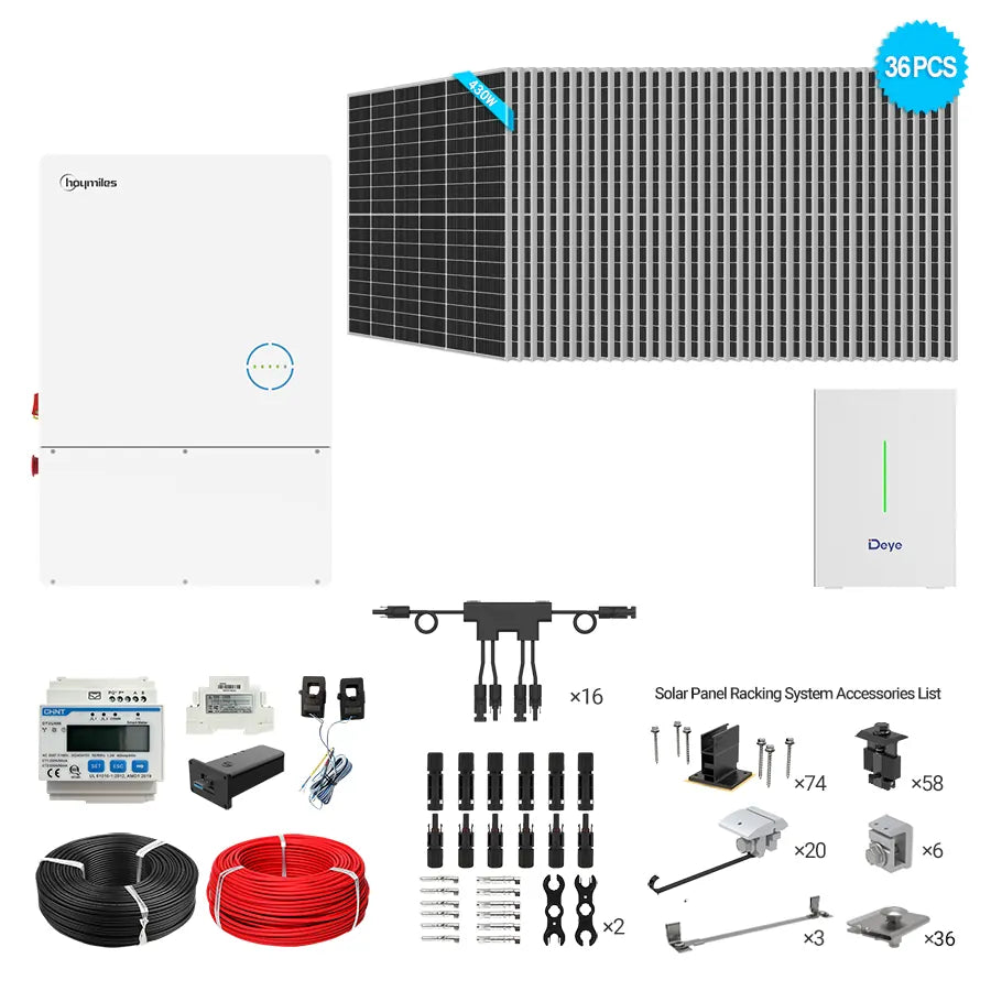Hoymiles 11.5kW Hybrid Bundle | 15.5kW PV + 10-40kWh Battery
