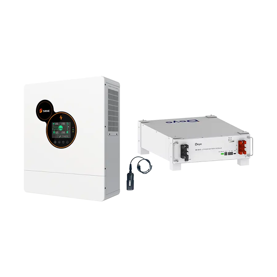 SRNE 5kW Inverter with Deye SE-G5.1 Pro-B — Off-Grid Bundle (5/10/15kWh)