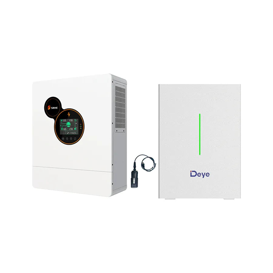 SRNE 5kW Inverter with Deye RW-F10.2 — Off-Grid Bundle (10kWh)
