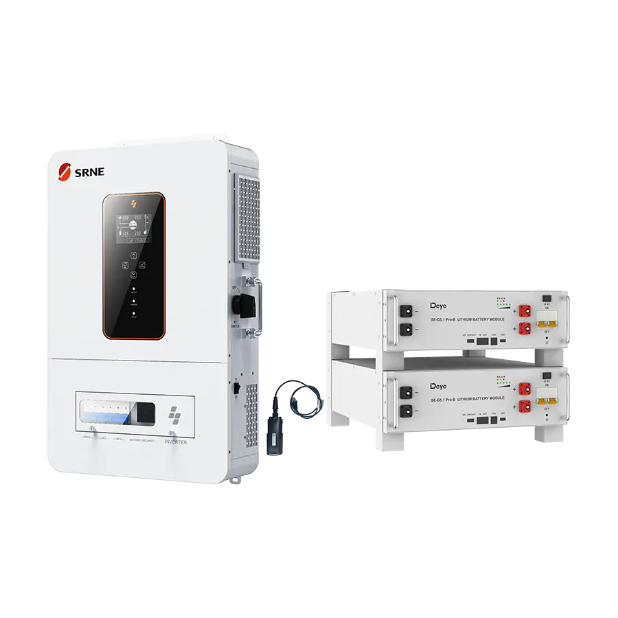 SRNE 6.5kW Inverter with Deye SE-G5.1 Pro-B — Off-Grid Bundle (10/15/20kWh)