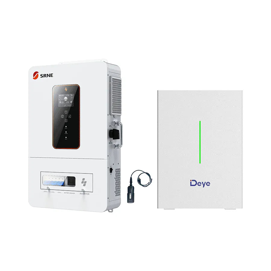 SRNE 6.5kW Inverter with Deye RW-F10.2 — Off-Grid Bundle (10/20kWh)
