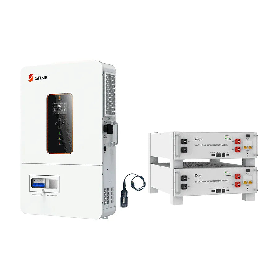 SRNE 10kW Inverter with Deye SE-G5.1 Pro-B — Off-Grid Bundle (10/15/20/40kWh)